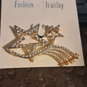 Star Rainbow Rhinestone Pin